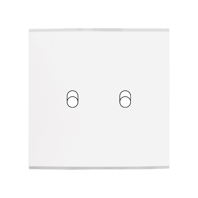 Façade Confidence Laiton Blanc Simple 2 trous oblong Façade Confidence Laiton Blanc Simple 2 trous oblong