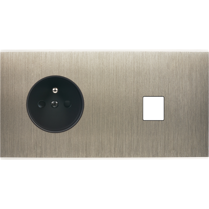Façade Confidence Laiton Acier Double Horizontale PC M1 Façade Confidence Laiton Acier Double Horizontale PC M1