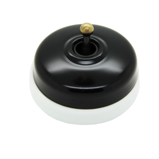 DIMBLER VV NOIR MAT / BASE PORCELAINE BLANCHE