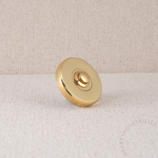 BOUTON DE SONNETTE 12V DIAM. 50MM LAITON POLI