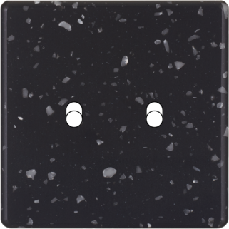 Façade Hitera Noir Terrazzo Simple à deux leviers. Façade à clip.