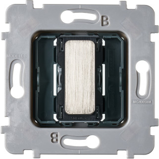 Mécanisme Plat Bouton Vv Ou Poussoir Collection M Nickel Brosse