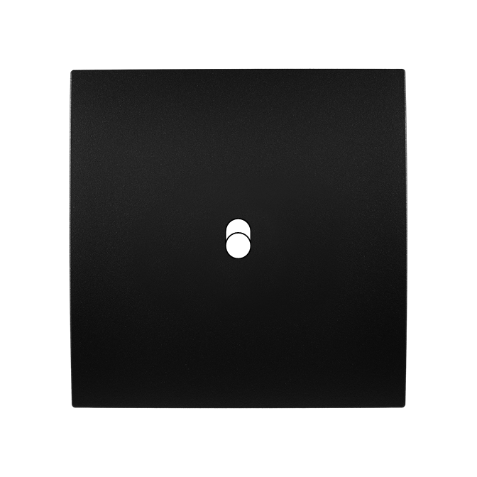 Façade Karo Noir Soft Touch Simple à 1 levier - façade à clip