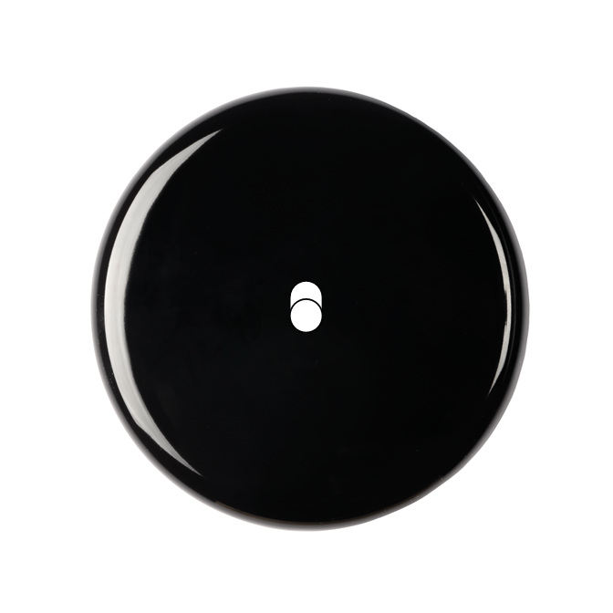 Façade Iris by MODELEC Porcelaine noire simple poste 1 basculeur