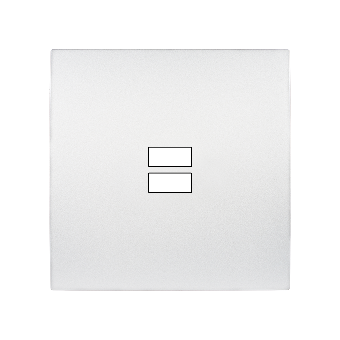 Façade Karo Blanc Ouverture Pour Chargeur Double Usb