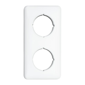 PLAQUE DOUBLE RECTANGULAIRE DUROPLAST BLANC