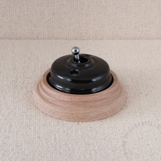 BP Dimbler porc. noire +socle Bois brut