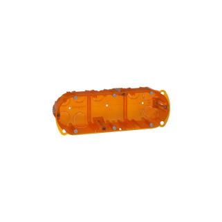 Boîte multimatériaux Batibox - 3 postes - 6/8 mod - vert/horiz