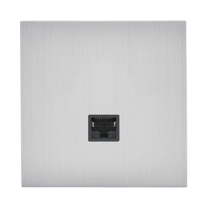 Art d'Arnould Epure prise RJ45 catégorie 6 FTP - acier brossé