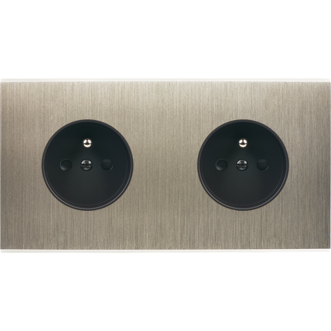 Façade Confidence Laiton Acier Double Horizontale PC Pc