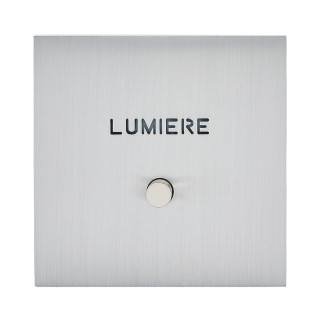 Art d'Arnould Epure poussoir lumineux &quot;Lumière&quot; - acier brossé