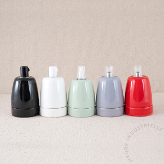 Douille E27 rouge D. 47mm