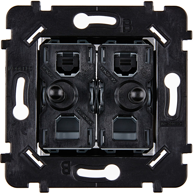 Mécanisme 2 Vv Et/Ou Poussoir Noir Collection Desir/Karo