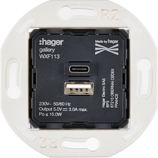 MECANISME087W CHARGEUR USB-C+USB-C 5V-3A