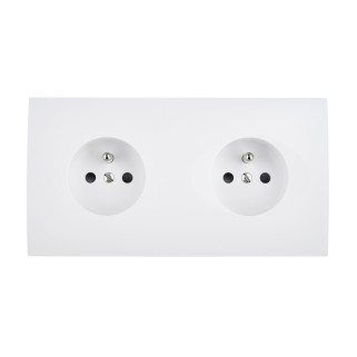 Façade Karo Blanche Double Horizontale PC Pc