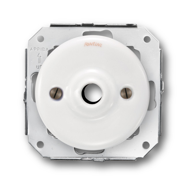 Sortie de câbles  porcelaine blanche