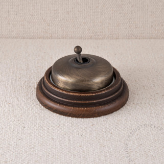 BP Dimbler bronze base BL manette laiton vieilli socle Bois vieilli