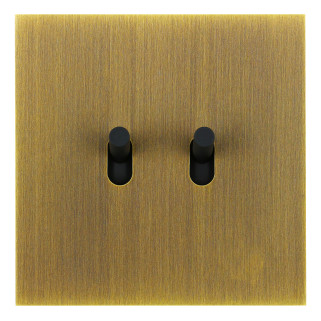 Art d'Arnould Epure double va-et-vient ou interrupteur - bronze