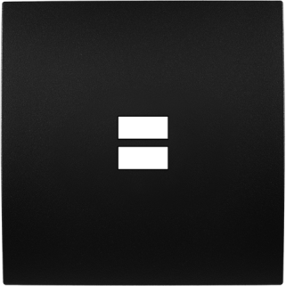 Façade Karo Noir Ouverture Pour Chargeur Double Usb