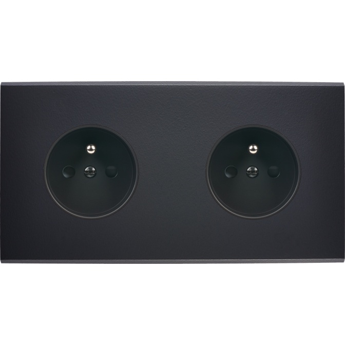 Façade Confidence Laiton Noir Double Horizontale PC Pc