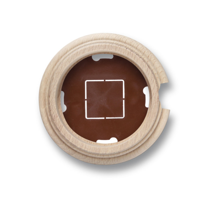 Socle 1 element avec 1 trou hêtre ss vernis