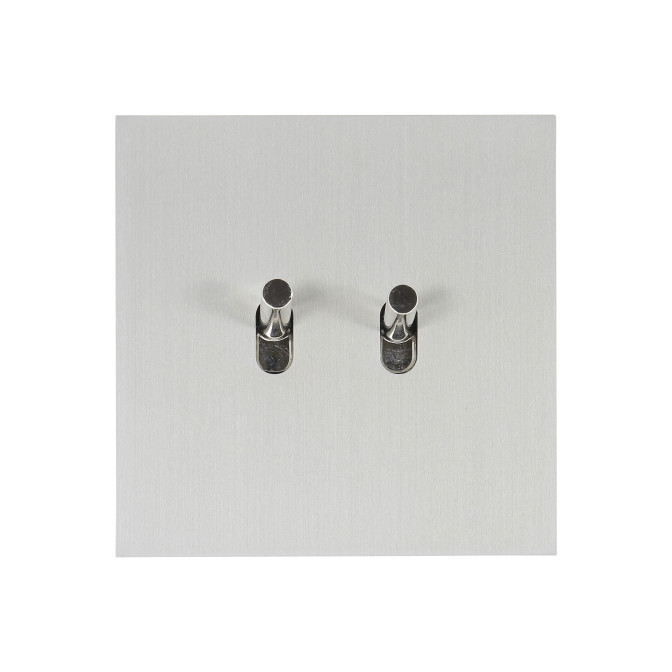 Art d'Arnould Epure double poussoir - acier brossé