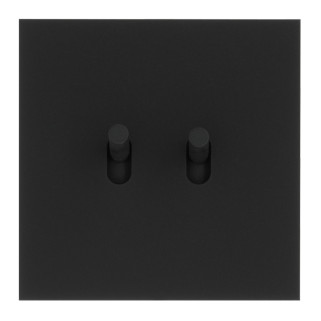 Art d'Arnould Epure double va-et-vient ou interrupteur - noir mat