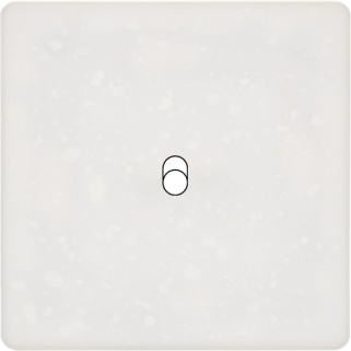 Façade Hitera Blanc Terrazzo Simple B1 - Façade à clip.