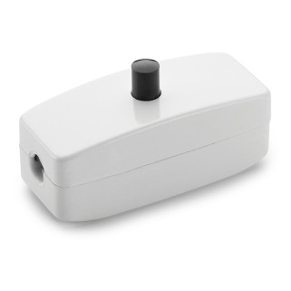 Interrupteur à câble Duroplast avec bouton poussoir noir