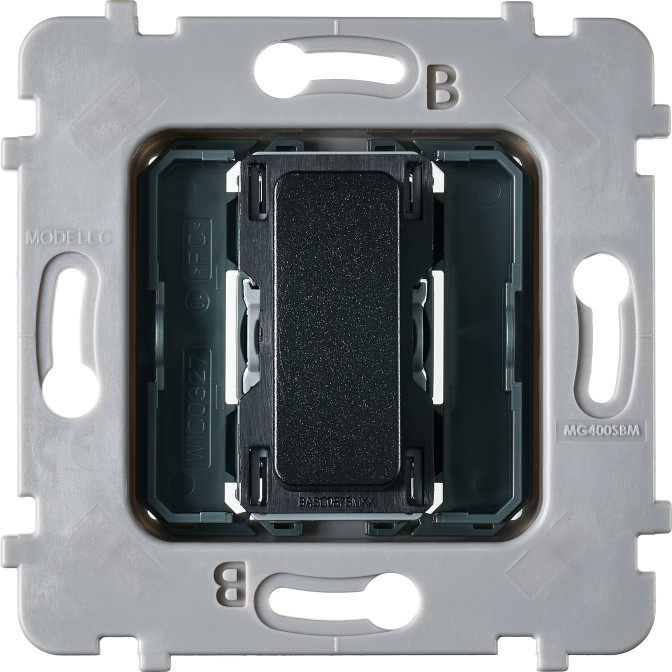 Mécanisme Plat Bouton Vv Ou Poussoir Collection M Noir