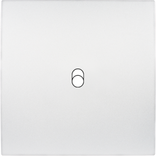 Façade Karo Blanc Soft Touch Simple à 1 levier - façade à clip