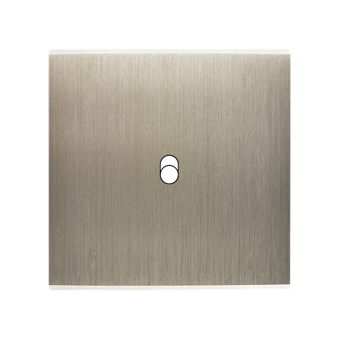 Façade Confidence Laiton Acier Simple 1 trou oblong