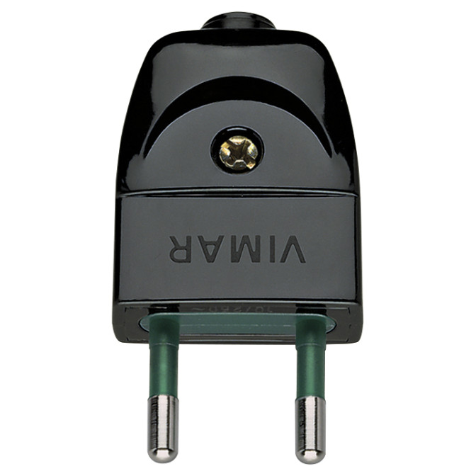 Fiche 2P 10A S10 axial noir