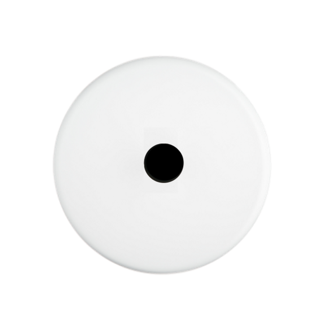 Façade Iris Blanc Simple Sortie De Cable - Façade à clip.