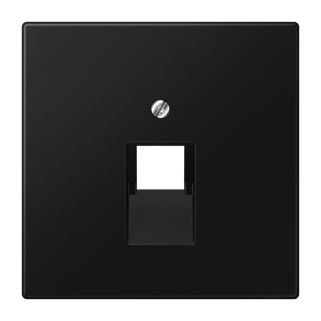 Enjoliveur RJ 45 simple / LS 990 noir mat mécanisme UAE
