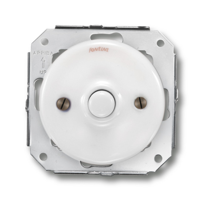 Poussoir porcelaine blanche