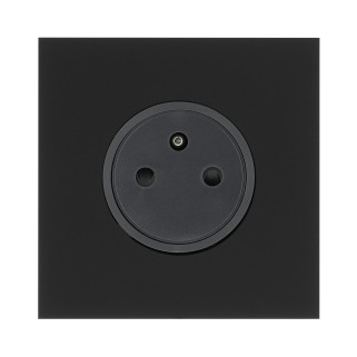 Art d'Arnould Epure prise de courant 2P+T 16A 250V - noir mat