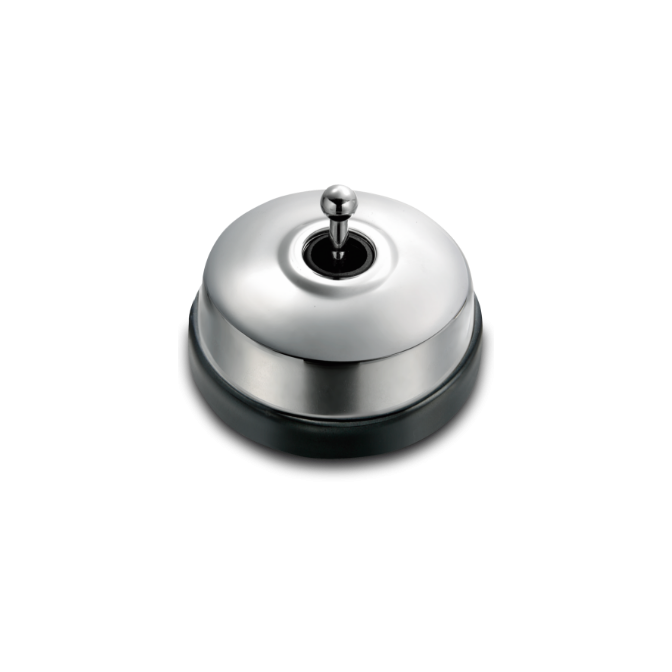 VV et manette chrome brillant porcelaine noire ss passe-câble