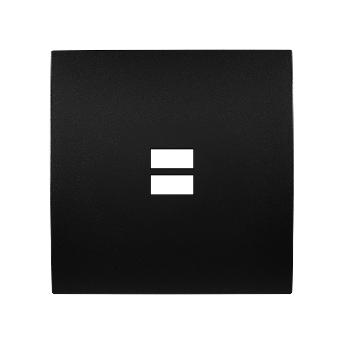 Façade Karo Noir Ouverture Pour Chargeur Double Usb