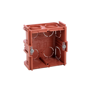 Boîte monoposte Batibox maçonnerie carrée 1 poste associable - 40mm