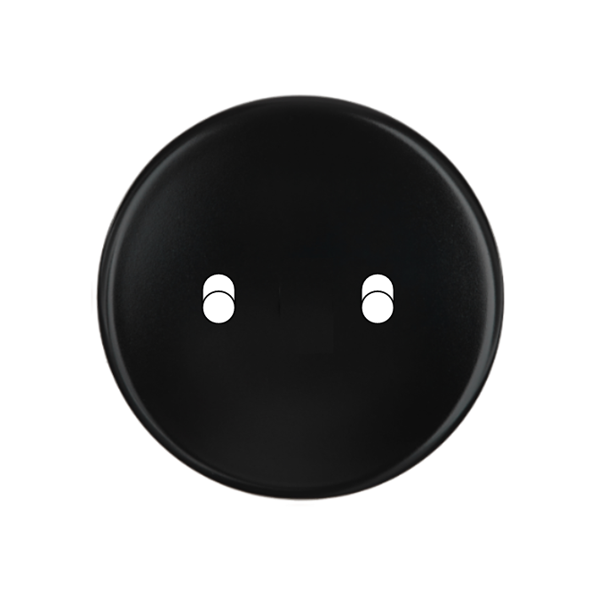 Façade Iris Noir Soft Touch Simple 2 Basculeurs