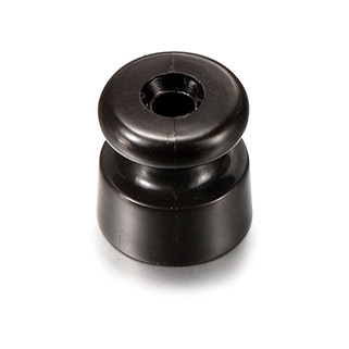 Isolateur porcelaine pour cable tressé (25 un) porcelaine marron