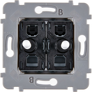 Mécanisme 2 Vv Et/Ou Poussoir Blanc Collection Confidence