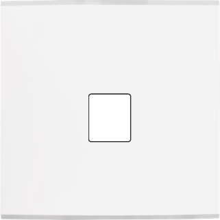 Façade Confidence Laiton Blanc Simple M1 - Façade magnétique.