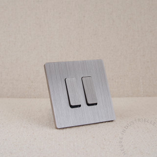 Interrupteur double bouton plat M de MODELEC