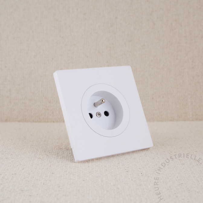 PCT Fontini Dom enjoliveur blanc glossy + plaque blanc mat