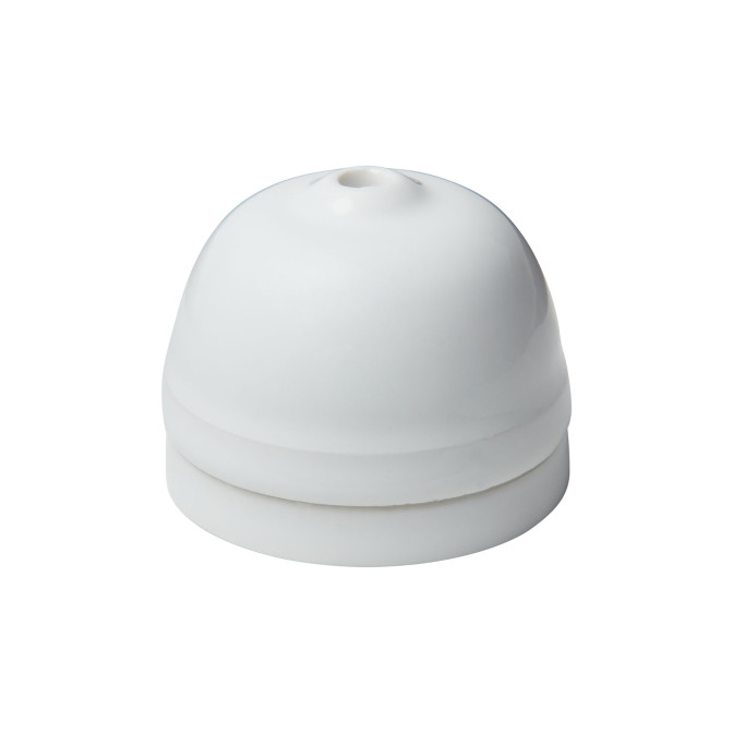 Rosace porcelaine blanche D. 68mm