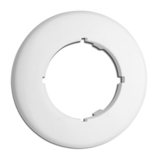 PLAQUE RONDE DUROPLAST BLANC (POUR RJ,TV, HP ET VAR.)
