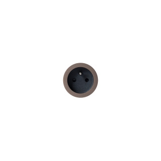 RETRO/EASY/BACKFIT PRISE TYPE E - SMALL TRIM - BRONZE FONCÉ - NOIR