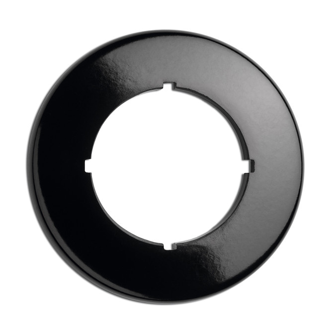 PLAQUE RONDE BAKELITE NOIRE (POUR TV/RJ HP ET VARIATEURS)